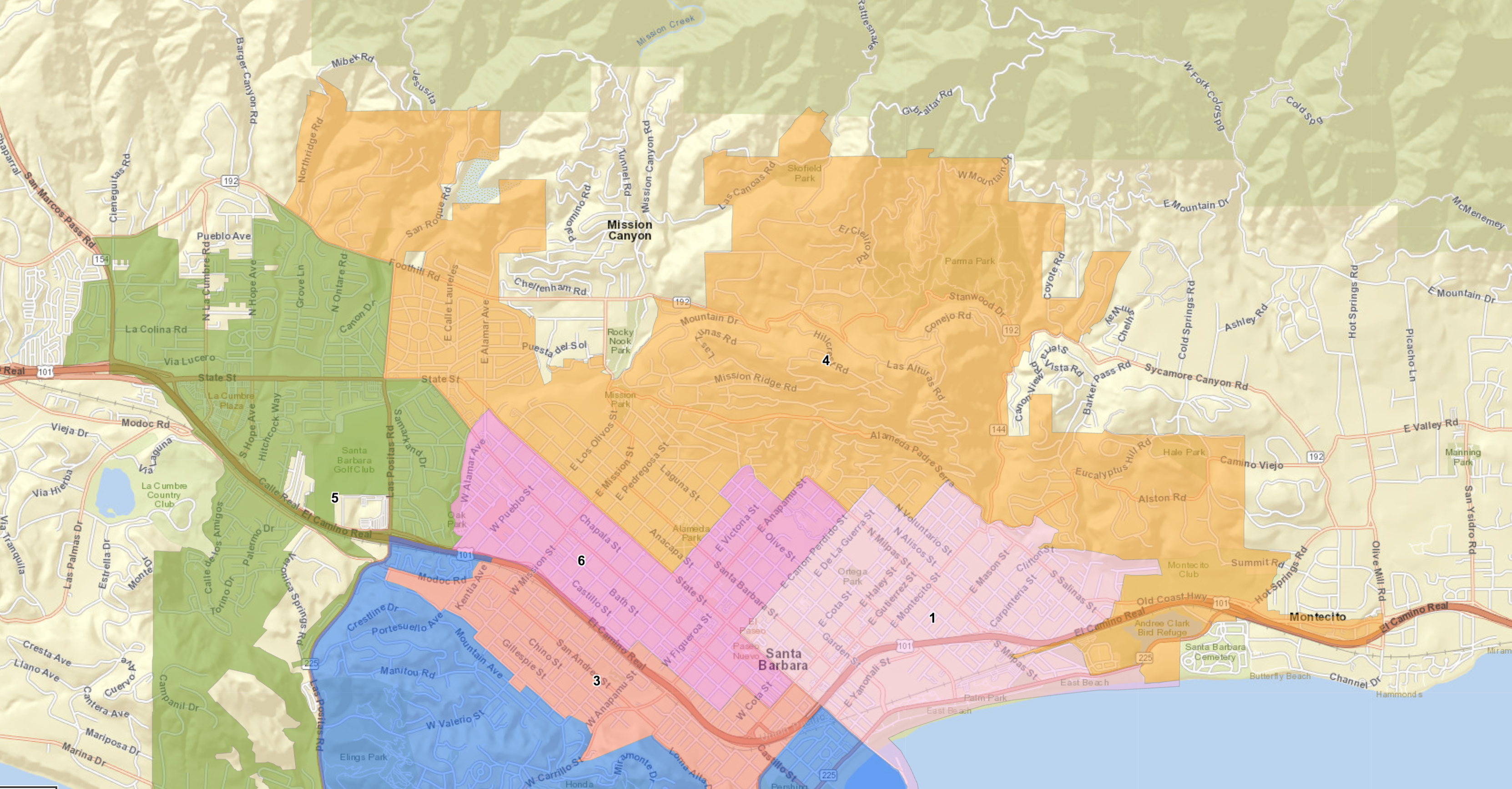 District 4 Santa Barbara map