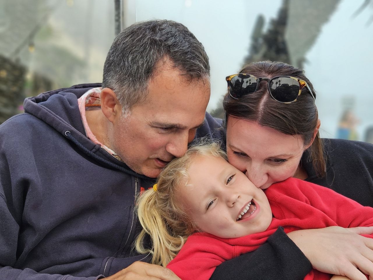 Jason Dominguez with his family